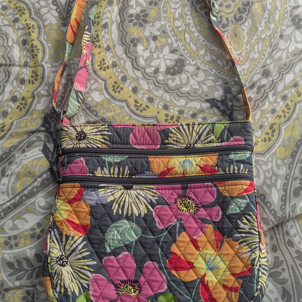 Floral Quilted Crossbody Bag